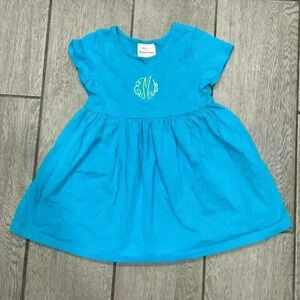 Hanna Andersson Monogrammed Blue dress Size 100 Size 4​